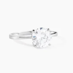 Outlet Histoire d'Or Bague Solitaire Abriel Or Blanc Oxyde De Zirconium
