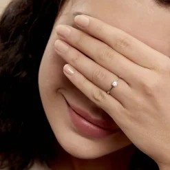 Histoire d'Or Bague Solitaire Abriel Or Blanc Oxyde De Zirconium* Bagues|Bagues Avec Pierre