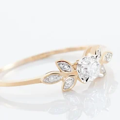 Outlet Histoire d'Or Bague Solitaire Alicea Or Rose Diamant