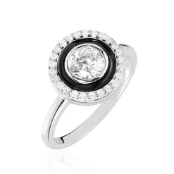 Histoire d'Or Bague Solitaire Aliou Argent Blanc Oxyde De Zirconium* Bagues|Bagues Avec Pierre