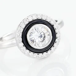 Histoire d'Or Bague Solitaire Aliou Argent Blanc Oxyde De Zirconium* Bagues|Bagues Avec Pierre