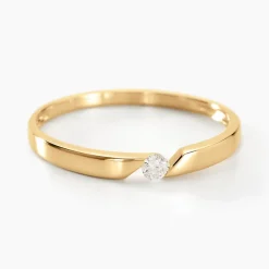 Histoire d'Or Bague Solitaire Anilie Or Jaune Diamant* Bagues|Bagues Avec Pierre