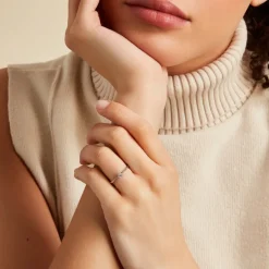 Sale Histoire d'Or Bague Solitaire Aphrodite platine blanc diamant