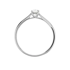 Best Histoire d'Or Bague Solitaire Aphrodite platine blanc diamant