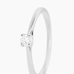 Histoire d'Or Bague Solitaire Aphrodite Or Blanc Diamant