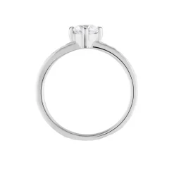 Histoire d'Or Bague Solitaire Argent Blanc Candi Oxyde De Zirconium* Bagues|Bagues Fantaisie