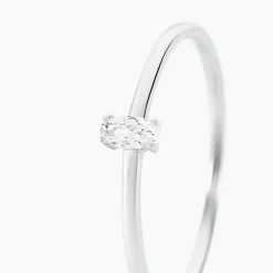 Histoire d'Or Bague Solitaire Argent Blanc  1er Solitaire Oxyde De Zirconium* Bagues|Bagues Fantaisie