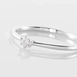 Sale Histoire d'Or Bague Solitaire Athena or blanc diamant