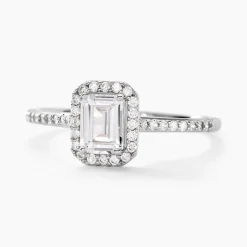 Histoire d'Or Bague Solitaire Cadmos Argent Blanc Oxyde De Zirconium* Bagues|Bagues Fantaisie