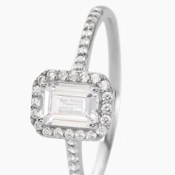 Histoire d'Or Bague Solitaire Cadmos Argent Blanc Oxyde De Zirconium* Bagues|Bagues Fantaisie