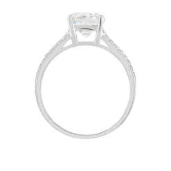 Best Histoire d'Or Bague Solitaire Carolina De Zirconium or blanc oxyde