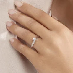 Histoire d'Or Bague Solitaire Celina Or Blanc Diamant* Bagues|Bagues Avec Pierre