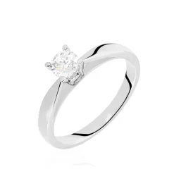 Histoire d'Or Bague Solitaire Celina Or Blanc Diamant