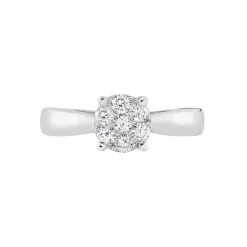 Histoire d'Or Bague Solitaire Charlene Or Blanc Diamant Synthetique* Bagues|Bagues Avec Pierre
