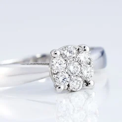 Histoire d'Or Bague Solitaire Charlene Or Blanc Diamant Synthetique* Bagues|Bagues Avec Pierre