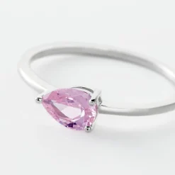 New Histoire d'Or Bague Solitaire Cheick Argent Oxyde De Zirconium argent blanc oxyde