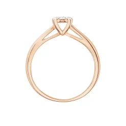 Histoire d'Or Bague Solitaire Collection Grace Or Rose Diamant* Bagues|Bagues Avec Pierre
