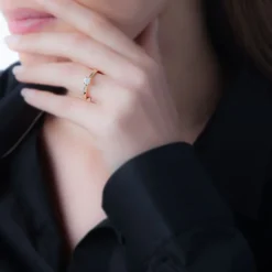 Histoire d'Or Bague Solitaire Collection Grace Or Rose Diamant* Bagues|Bagues Avec Pierre