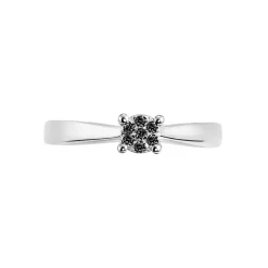 Online Histoire d'Or Bague Solitaire Collection Grace Or Blanc Diamant