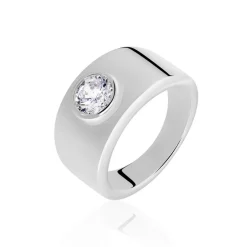 Histoire d'Or Bague Solitaire Electre Argent Blanc Oxyde De Zirconium* Bagues|Bagues Fantaisie