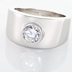 Histoire d'Or Bague Solitaire Electre Argent Blanc Oxyde De Zirconium* Bagues|Bagues Fantaisie