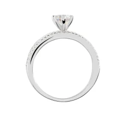 Histoire d'Or Bague Solitaire Ellora Argent Blanc Oxyde De Zirconium* Bagues|Bagues Fantaisie