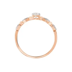 Histoire d'Or Bague Solitaire Eloize Or Rose Diamant* Bagues|Bagues Avec Pierre