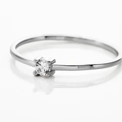 Histoire d'Or Bague Solitaire 1er Solitaire Argent Blanc Oxyde De Zirconium* Bagues|Bagues Fantaisie