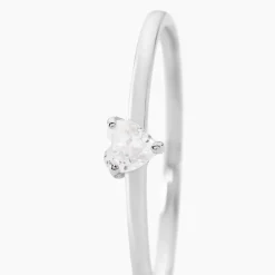 Histoire d'Or Bague Solitaire 1er Solitaire Argent Blanc Oxyde De Zirconium* Bagues|Bagues Fantaisie