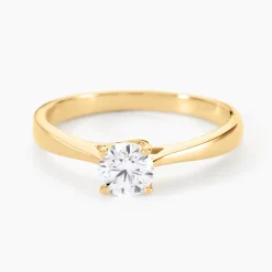 Discount Histoire d'Or Bague Solitaire Fiona Or Jaune Diamant Synthetique