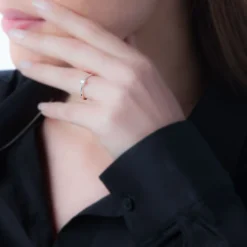 Hot Histoire d'Or Bague Solitaire Fiona Or Blanc Péridot