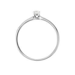 Outlet Histoire d'Or Bague Solitaire Flora Or Blanc Diamant