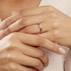 Online Histoire d'Or Bague Solitaire Francienne Or Bicolore Diamant