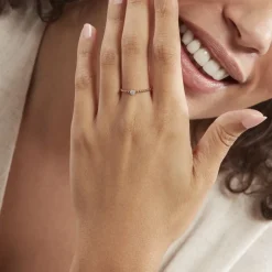 New Histoire d'Or Bague Solitaire Gaxina Or Rose Diamant