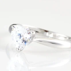 Histoire d'Or Bague Solitaire Geranium Argent Blanc Oxyde De Zirconium* Bagues|Bagues Fantaisie