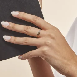 Histoire d'Or Bague Solitaire Gisla Or Tricolore Diamant* Bagues|Bagues Avec Pierre