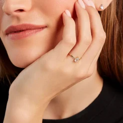 Histoire d'Or Bague Solitaire Goutte Or Jaune Topaze* Bagues|Bagues Avec Pierre