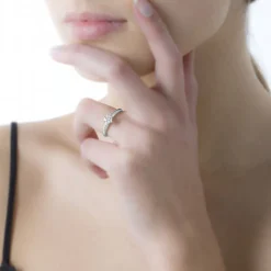 Histoire d'Or Bague Solitaire Guenolee Or Blanc Diamant* Bagues|Bagues Avec Pierre