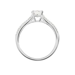 Histoire d'Or Bague Solitaire Hamane Argent Blanc Oxyde De Zirconium* Bagues|Bagues Fantaisie