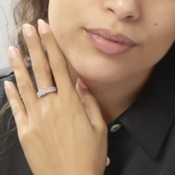 Histoire d'Or Bague Solitaire Hamane Argent Blanc Oxyde De Zirconium* Bagues|Bagues Fantaisie