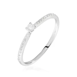 Sale Histoire d'Or Bague Solitaire Hemera or blanc diamant