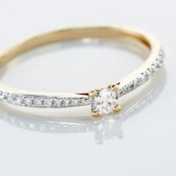 Histoire d'Or Bague Solitaire Hemera* Bagues|Bagues Avec Pierre