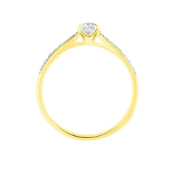 Histoire d'Or Bague Solitaire Hemera or jaune diamant