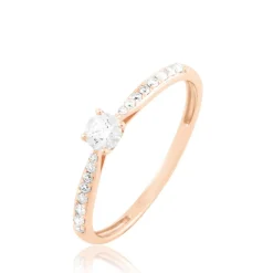 Sale Histoire d'Or Bague Solitaire Hemera Or Rose Diamant