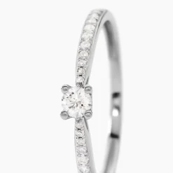 Online Histoire d'Or Bague Solitaire Hemera or blanc diamant