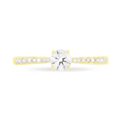 New Histoire d'Or Bague Solitaire Hemera Or Jaune Diamant