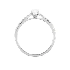 New Histoire d'Or Bague Solitaire Hemera Or Blanc Diamant