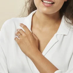 Clearance Histoire d'Or Bague Solitaire Hemera or blanc diamant