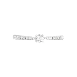 Histoire d'Or Bague Solitaire Hemera Or Blanc Diamant
