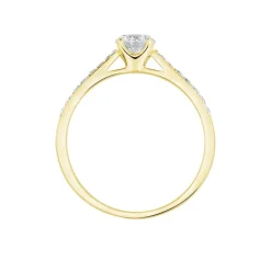 Online Histoire d'Or Bague Solitaire Hemera Or Jaune Diamant Synthetique or jaune diamant synthétique blanc